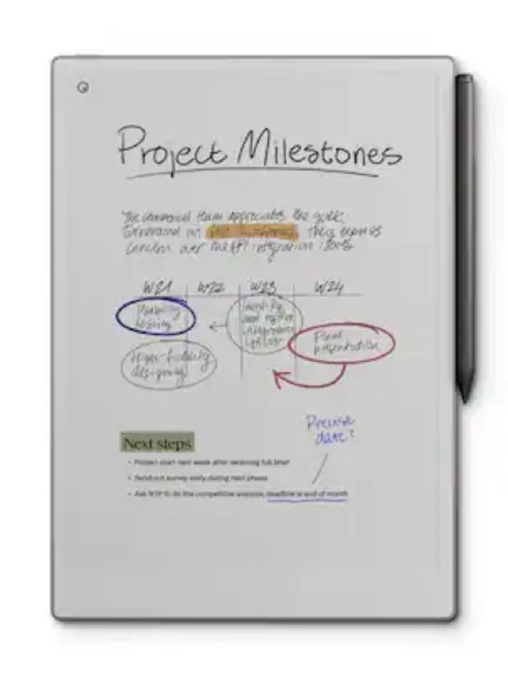 reMarkable Paper Pro with Marker Plus and mosaic weave Book Folio in Basalt